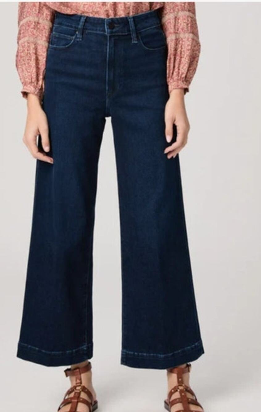 Paige Anessa Wide Leg High Waisted Jean Womens Size 23